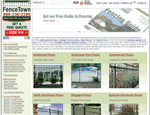 Tablet Screenshot of fencetown.com